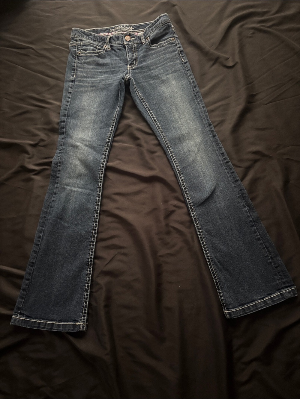Maurices Women's Dark Blue Flared Jeans